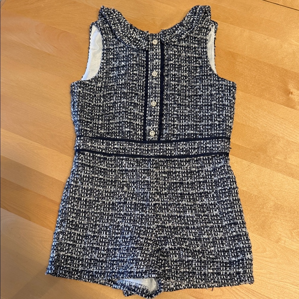 SOLD! Janie and Jack Navy Tweed Romper